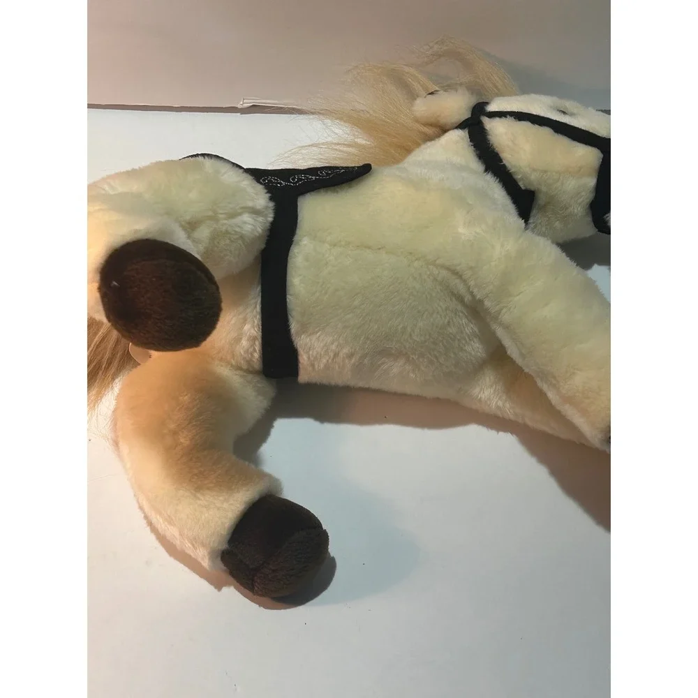 Wells Fargo Legendary Pony El Toro 2014 Stuffed Animal Plush Cream Horse